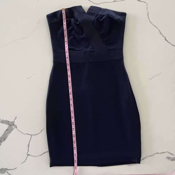 BLQ. Mkt - Mixology - Strapless Mini Dress - Navy Blue - Silver Back Zipper - S - Picture 8 of 9
